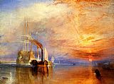The fighting Temeraire tugged to her last berth to be broken up